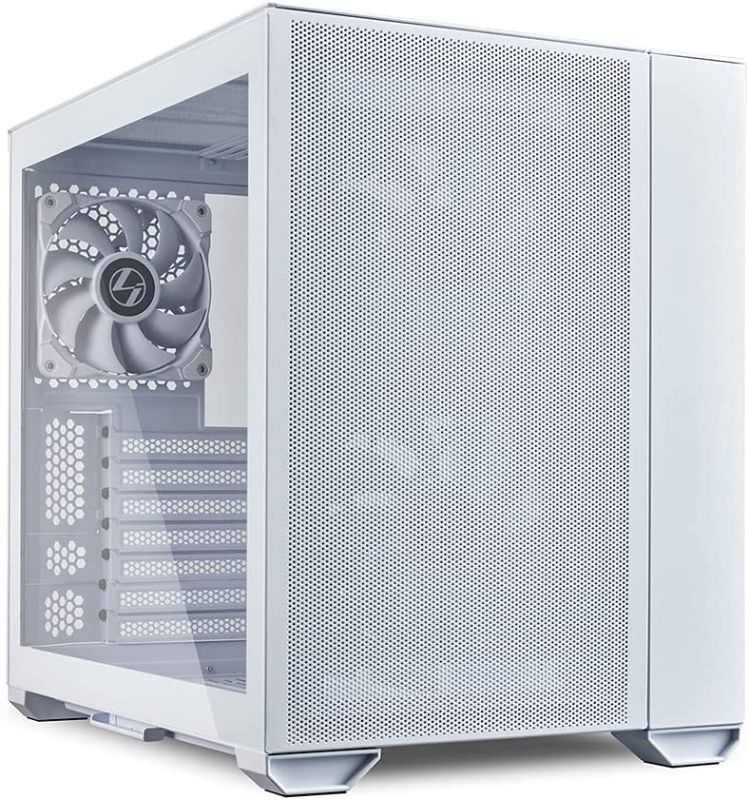 Photo 1 of Lian Li O11 AIR MINI White SPCC / Aluminum / Tempered Glass ATX Mini Tower Computer Case - O11AMW
