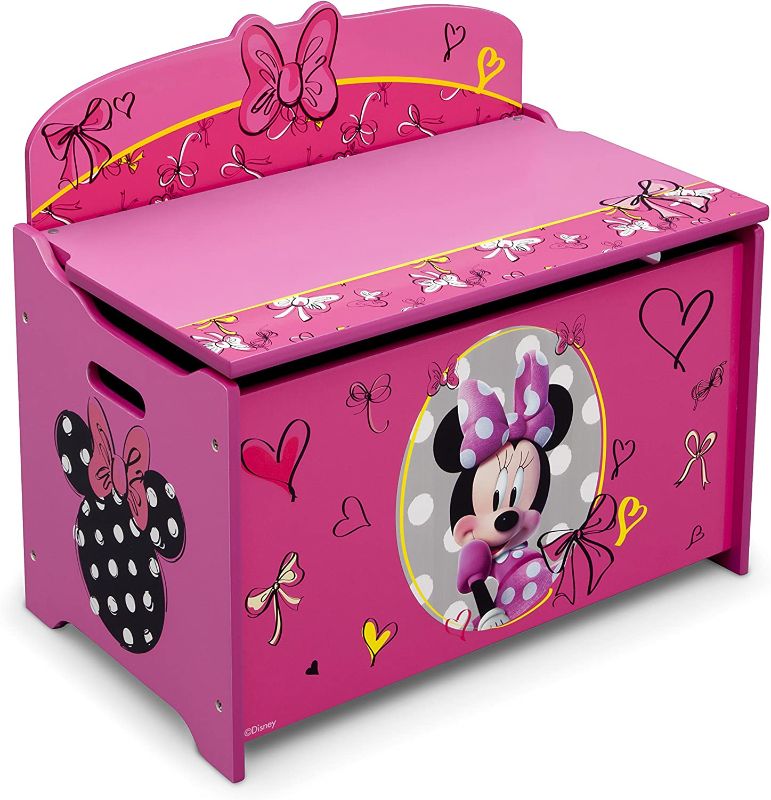 Photo 1 of Delta Children Deluxe Toy Box, Disney Minnie Mouse
