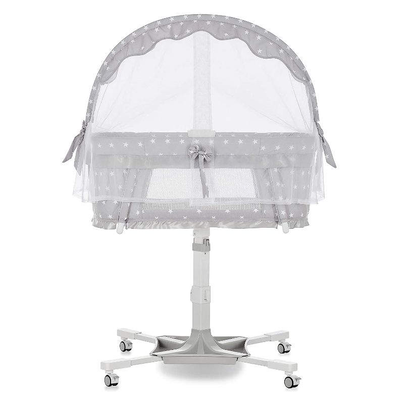 Photo 1 of Dream on Me Breeze Swivel Bassinet in Grey
