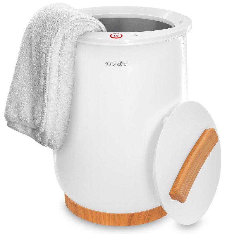 Photo 1 of SereneLife Single Touch Towel & Blanket Warmer with Fragrant Disc Holder and LED Ring
