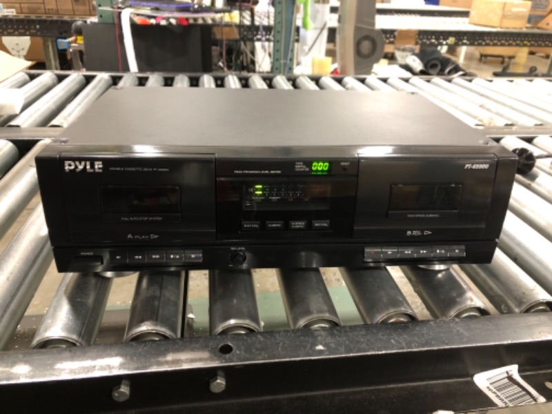 Photo 2 of Dual Stereo Cassette Tape Deck - Clear Audio Double Player Recorder System w/ MP3 Music Converter, RCA for Recording, Dubbing, USB, Retro Design - for Standard / CrO2 Tapes, Home Use - PT659DU.5
