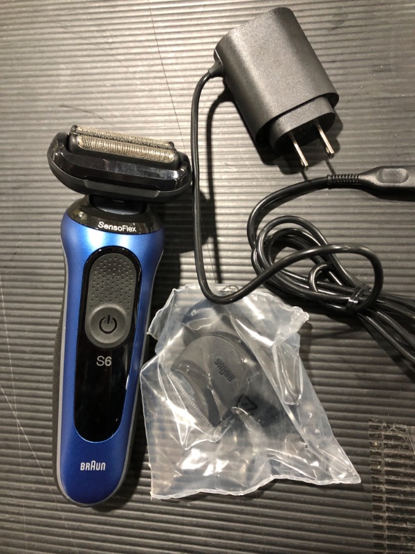 Photo 2 of Braun Electric Razor for Men, Series 6 6020s SensoFlex Electric Foil Shaver with Precision Beard Trimmer, Rechargeable, Wet & Dry Foil Shaver with Travel Case
