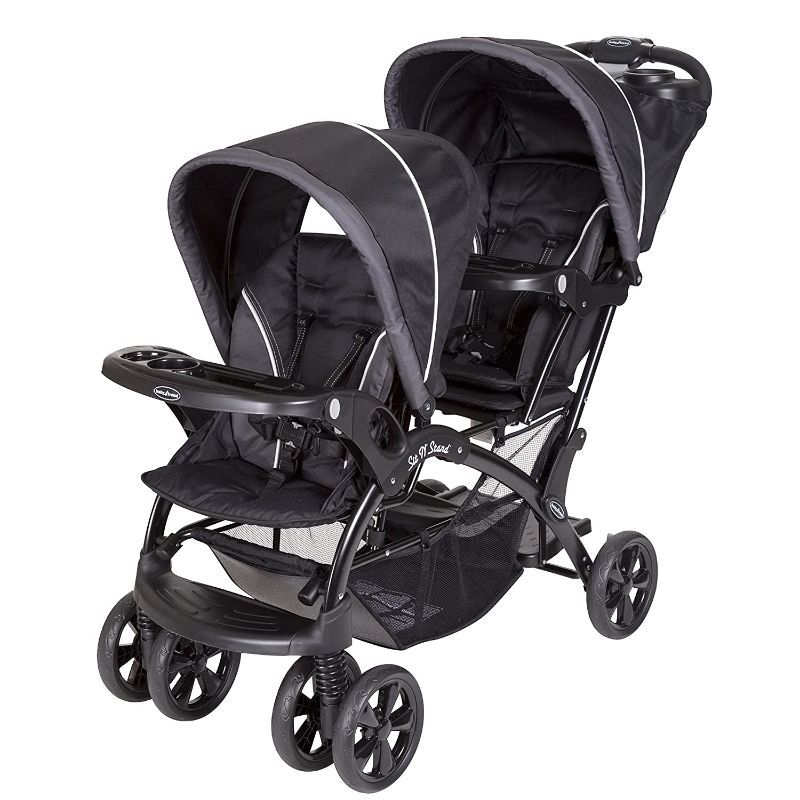 Photo 1 of Baby Trend Sit and Stand Double Stroller, Onyx
