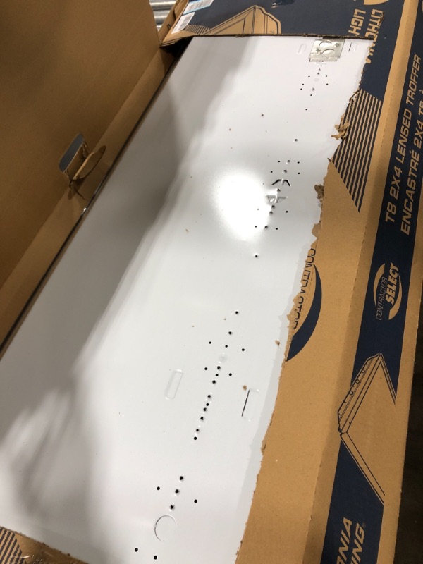 Photo 1 of Lithonia Lighting 2GTL4 4400LM LP840 2 4-Foot White LED Lay-in Troffer with Prismatic Lens, 4000K, 4400 Lumens, Without Battery, Dimmable
