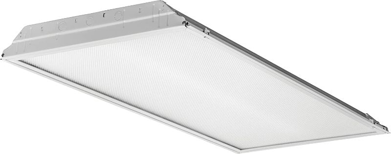 Photo 1 of Lithonia Lighting 2GTL4 4400LM LP840 2 4-Foot White LED Lay-in Troffer with Prismatic Lens, 4000K, 4400 Lumens, Without Battery, Dimmable
