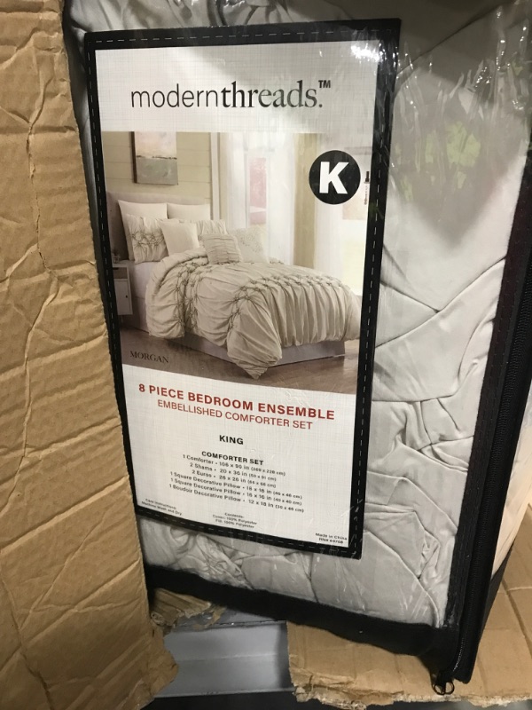Photo 1 of 8-Piece Comforter Set Morgan King
