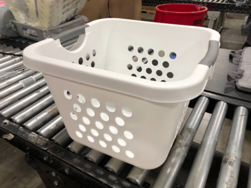Photo 1 of 18x18x13 inch White Laundry Basket 