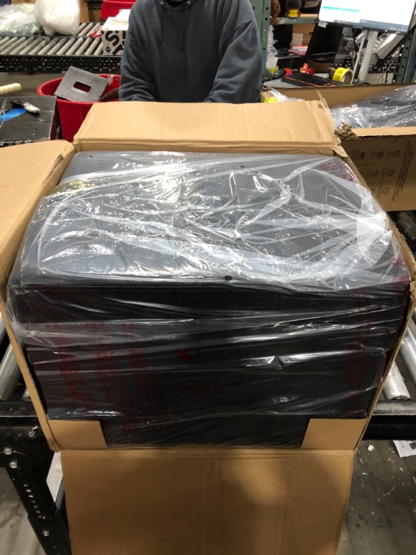 Photo 1 of 161343BL Designs4Comfort Madison Storage Ottoman, Black - 21.75 X 18.5 X 17.75 in.
