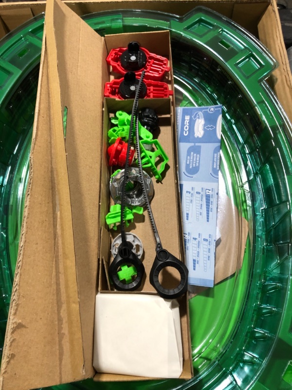 Photo 1 of BEYBLADE Burst QuadDrive Interstellar Drop Battle Set, Set Stadium, 2 Battling Tops and 2 Launchers, Toys for 8 Year Old Boys & Girls & up
