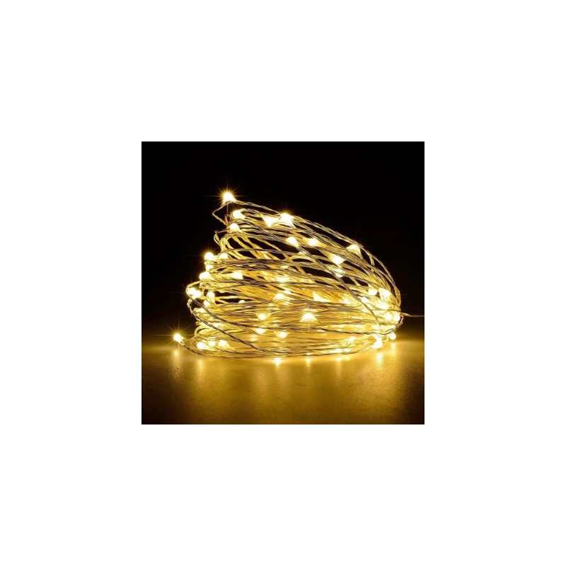 Photo 1 of Box 4 Pack String Fairy Lights  LED, Warm White, 16.4 F 50 Leds Mini String Battery Operated