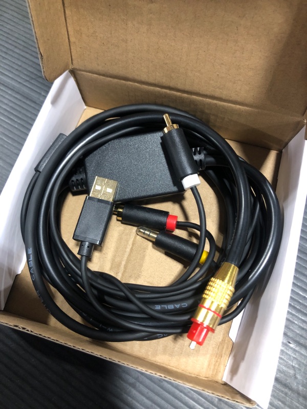 Photo 1 of GIRKING Digital to Analog Audio Conversion Cable,Digital SPDIF Coaxial to Analog L/R RCA & 3.5mm AUX Stereo Audio Cable for PS4 Xbox HDTV DVD Headphone
