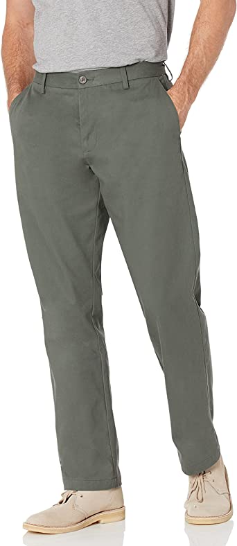 Photo 1 of Amazon Essentials Men's Classic-Fit Wrinkle-Resistant Flat-Front Chino Pant Size 40Wx28L