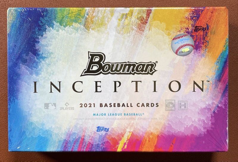 Photo 1 of 2021 Bowman Inception Baseball  1 Pack Hobby Box- OPENED PACKAGING 