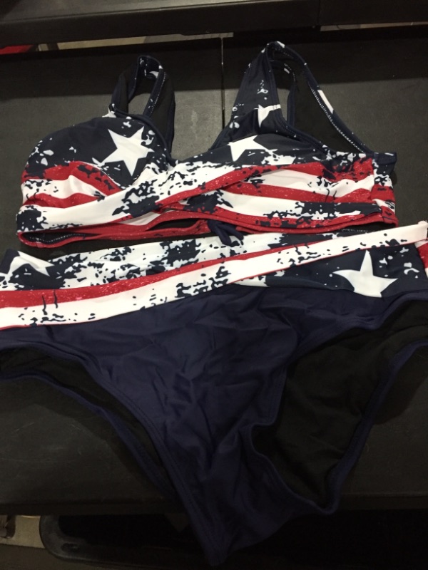 Photo 1 of American Flag Bikini Swimwear Size XL