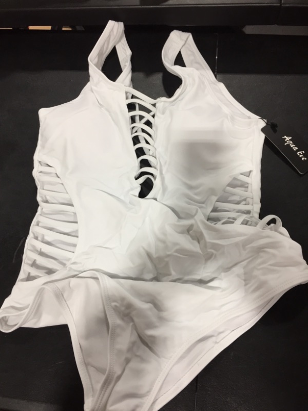 Photo 1 of  One piece bathing suit White Size M