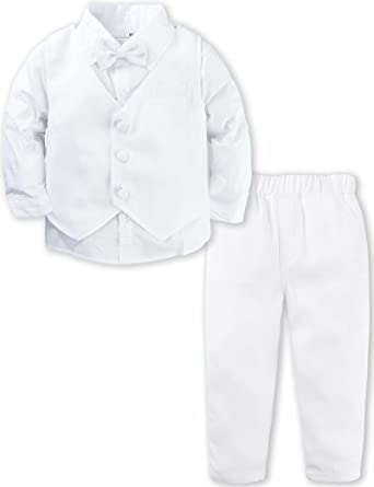 Photo 1 of A&J DESIGN Baby Toddler Boys Gentleman Suit Set, 3pcs Outfits Shirts & Vest & Pants Size 2T
