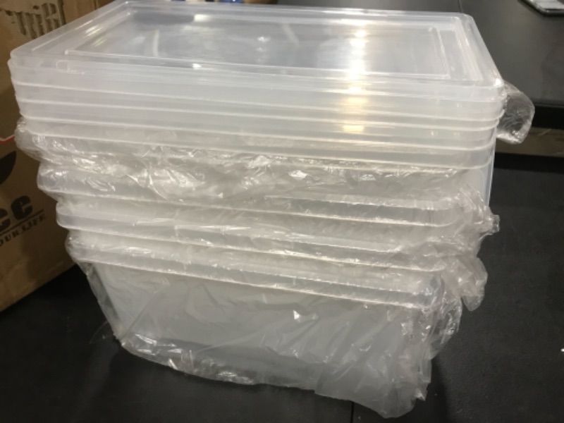 Photo 1 of 4 Pack Plastic Container with lids