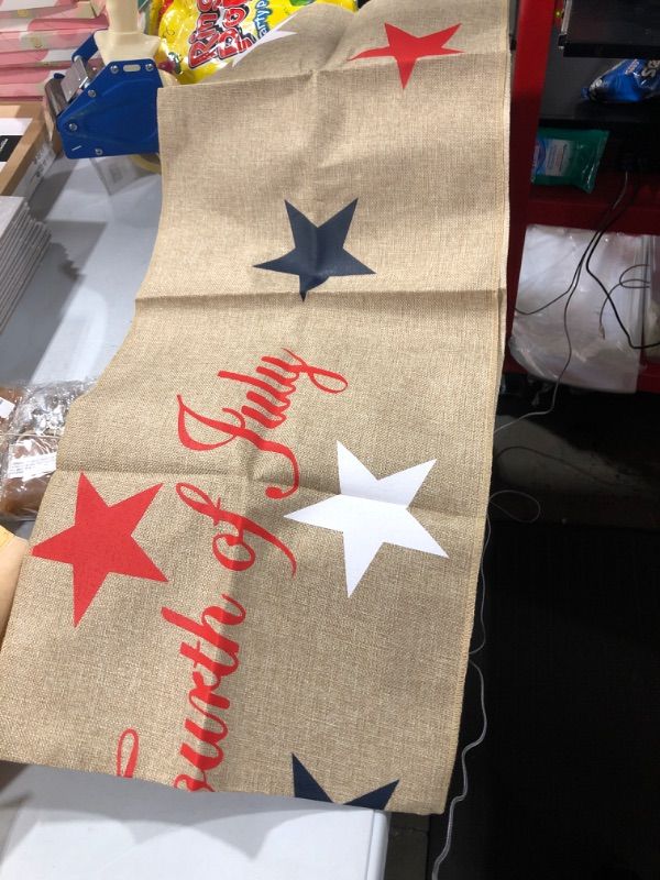 Photo 1 of 4TH OF JULY TABLE RUNNER