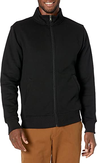 Photo 1 of Amazon Essentials Men's Full-Zip Fleece Mock Neck Sweatshirt
xs