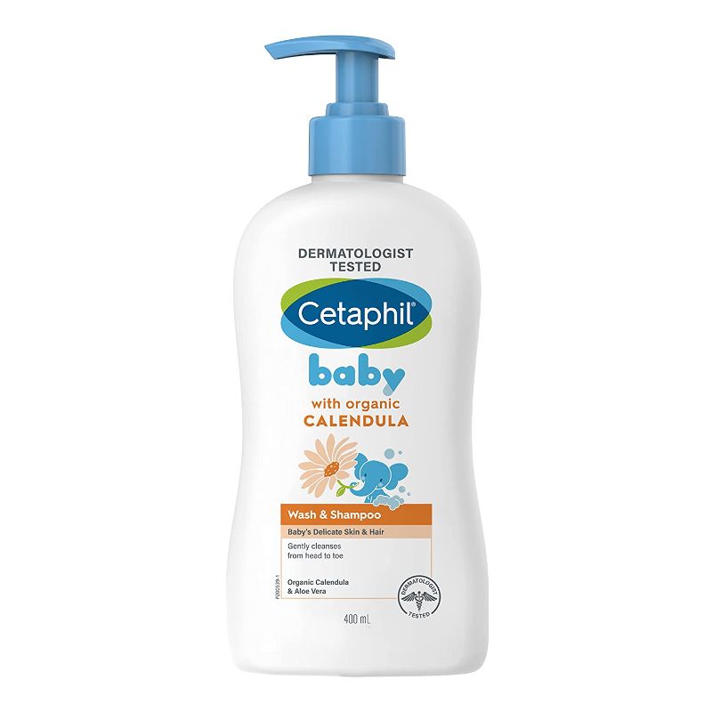 Photo 1 of Cetaphil Baby Wash & Shampoo with Organic Calendula,Tear Free, Paraben, Colorant and Mineral Oil Free, 13.5 Fl. Oz (Packaging May Vary)
