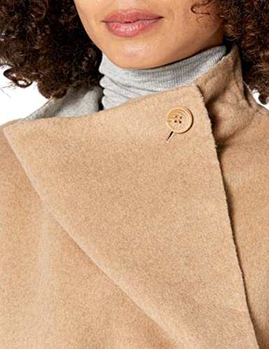 Photo 3 of Amazon Brand - Daily Ritual Women's Relaxed Fit Double-Face Wool Coat, Camel/Grey, X-Small
