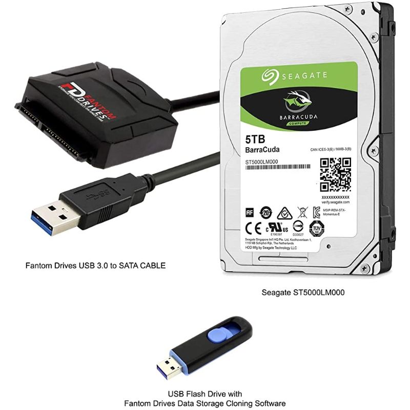 Photo 1 of Fantom Drives 5TB Seagate Barracuda Hard Drive Upgrade Kit - Internal
