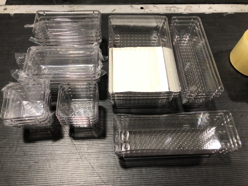 Photo 1 of 24Pc Organizing Trays, Different Sizes 