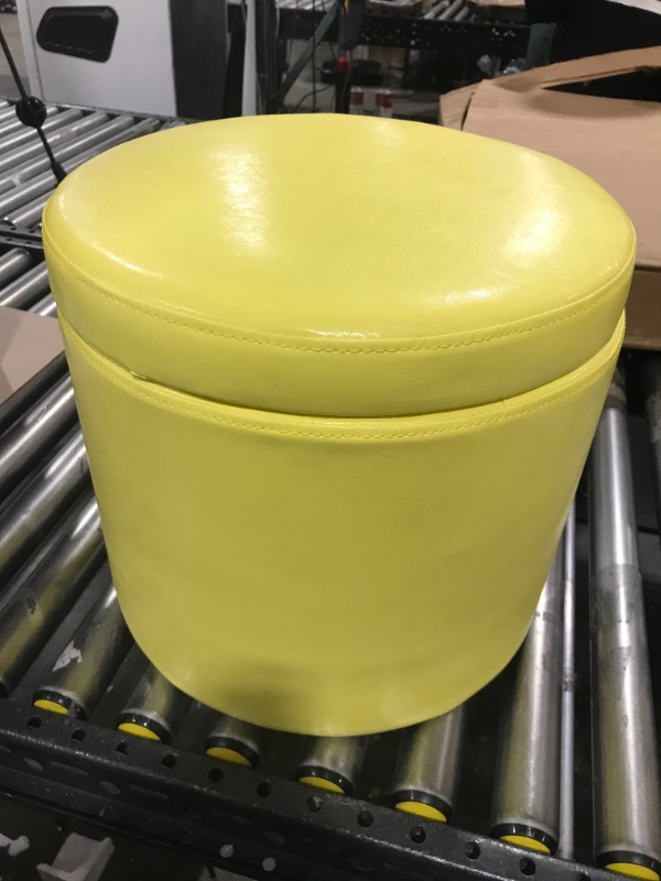 Photo 1 of  Storage Ottoman, Yellow 
