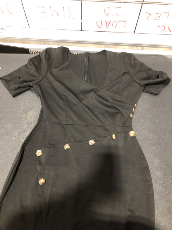 Photo 2 of Black Dress with Gold Buttons