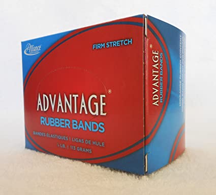 Photo 1 of Alliance Rubber 26319 Advantage Rubber Bands Size #31, 1/4 lb Box Contains Approx. 212 Bands (2 1/2" x 1/8", Natural Crepe) PACK OF 6
