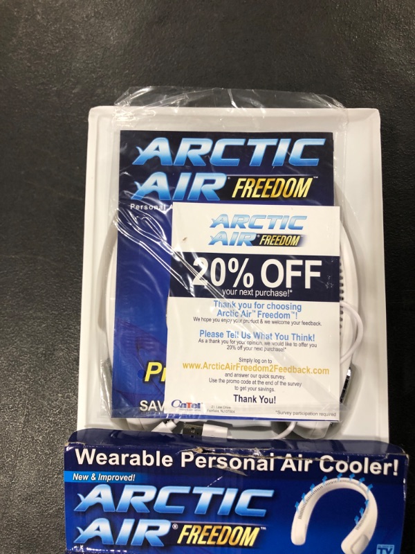 Photo 3 of Ontel Arctic Air Pure Chill Evaporative Ultra Portable Personal Air Cooler with 4-Speed Air Vent