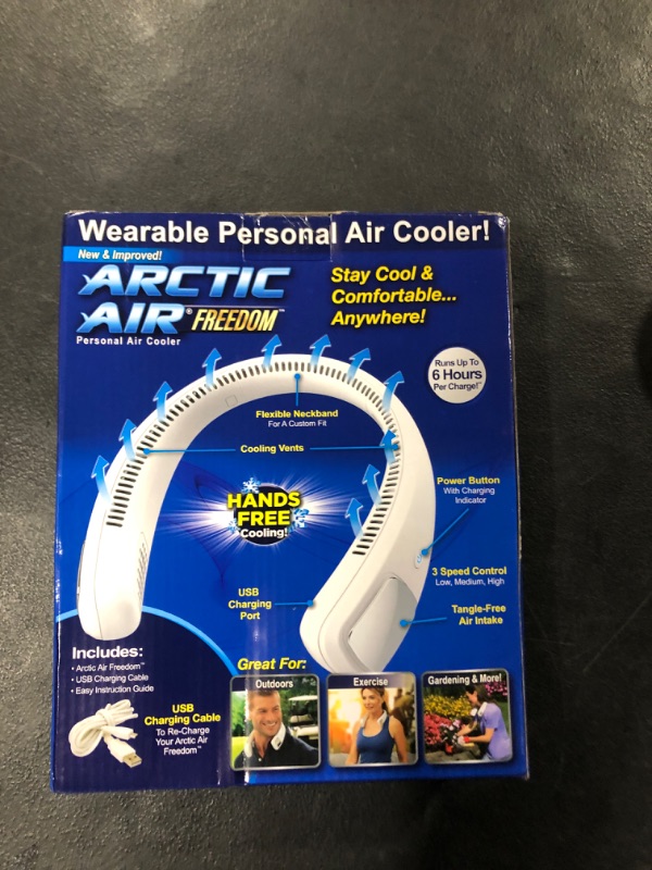 Photo 2 of Ontel Arctic Air Pure Chill Evaporative Ultra Portable Personal Air Cooler with 4-Speed Air Vent