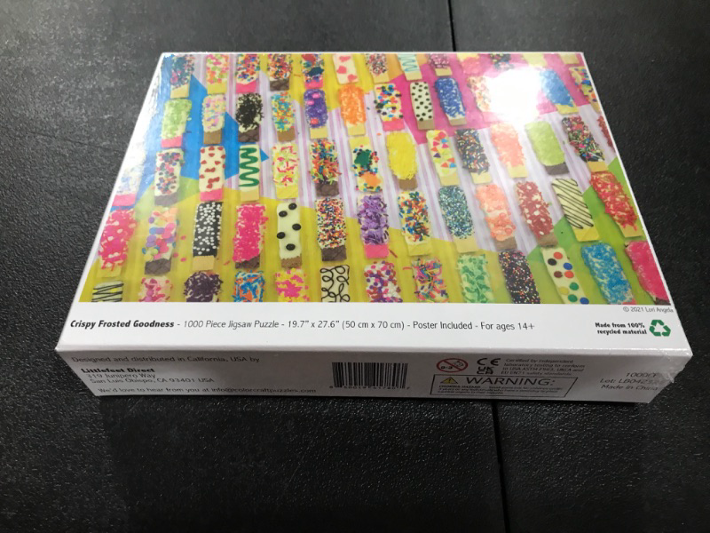 Photo 1 of 1000 Piece Puzzle Colorcraft Rainbow Colorful Bright Crispy Frosted Goodness
