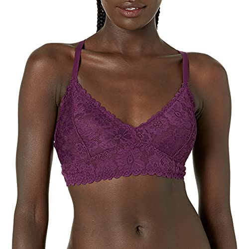 Photo 1 of Amazon Brand - Mae Women's Lightly Lined Padded Bralette, Potent Purple, Large