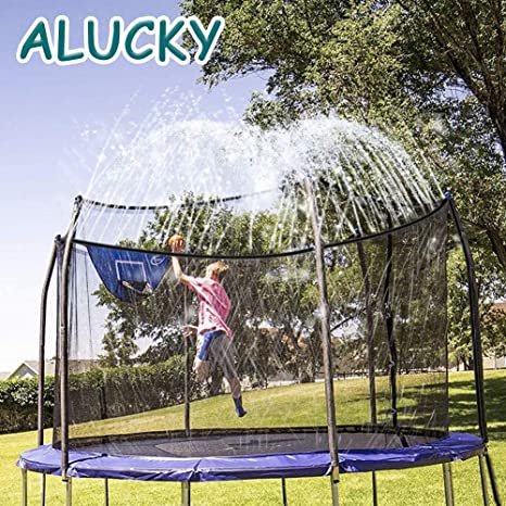 Photo 1 of ALUCKY Trampoline Sprinkler Outdoor Trampoline Sprinkler Summer Outdoor Water Toys for Boys Girls
