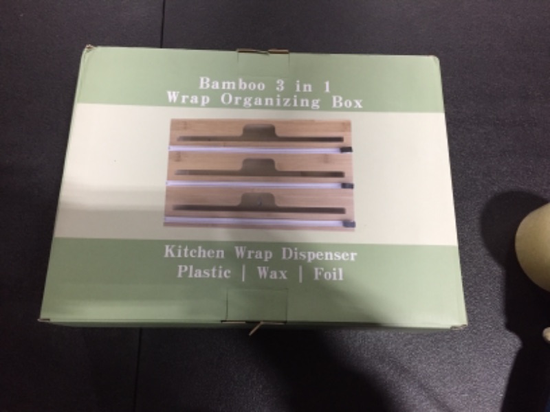 Photo 1 of Bamboo 3 in 1 Wrap Organizer Box 