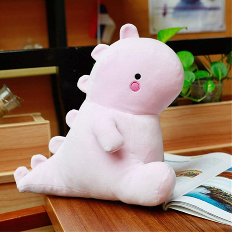 Photo 1 of Cute Dinosaur Plush Toys, Fat Dinosaur Stuffed Animals Toys Dolls, Soft Plush Stuffed Animal Dino Plushie, Birthday Gifts for Kids Girls Boys Pink 12 inch
