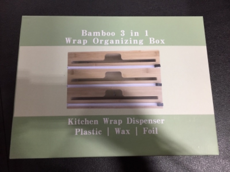 Photo 1 of Bamboo 3 in 1 Wrap Organizing Box