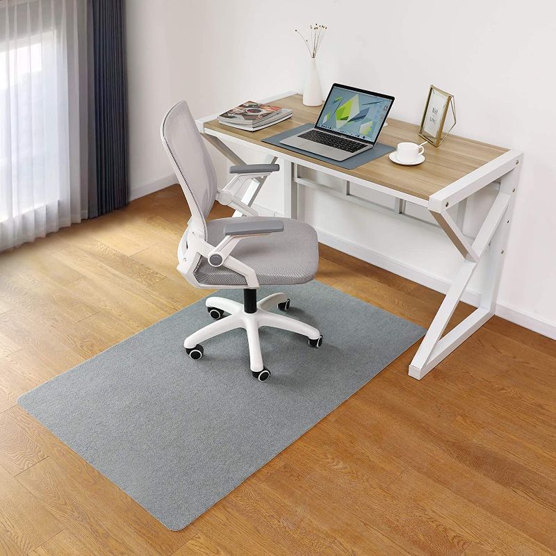 Photo 1 of 











Office Chair Mat, 55"x35" Desk Chair Mat for Home Office Hardwood Floor, Upgraded Version - Computer Gaming Rolling Chair Mat, Multi-Purpose Low-Pile Floor Protector(Light Gray)

