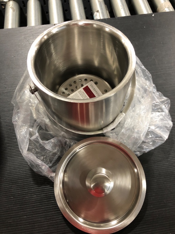 Photo 2 of Double Wall Stainless Steel Insulated Ice Bucket With Lid and Ice Tongs [3 Liter] Included Strainer Keeps Ice Cold and Dry
MISSING ICE TONGS