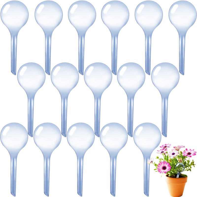 Photo 1 of 16 PCS Plant Watering Globes,Small Plastic Automatic Self Water Bulbs,Garden Water Device for Plants,Indoor Outdoor Decoration
