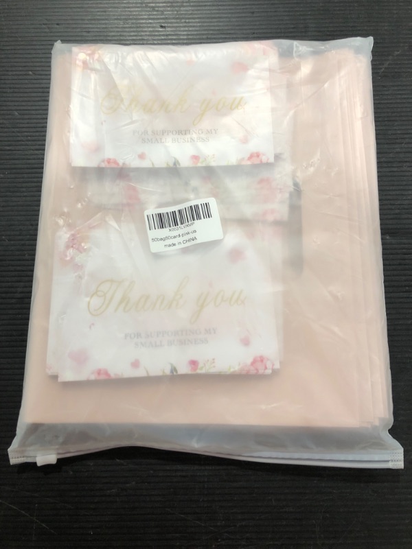 Photo 2 of 50Pcs Poly Mailers 10x13 Inch with 50Pcs Thank You Cards, Packaging Bags for Small Business, Shipping Bags for Clothing, Small Business Packaging Suppilies
