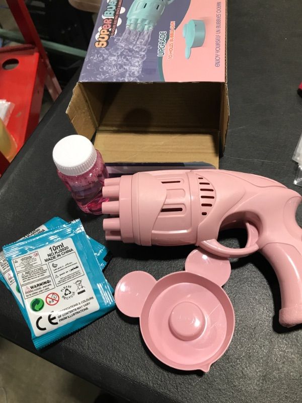 Photo 1 of  Bubble Gun Upgraded 10 Holes ( Turquoise )