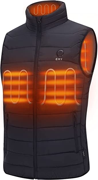 Photo 1 of Heated Vest for Men with Battery Pack Included, EAY Electric Rechargeable Lightweight Men's Heated Vest
