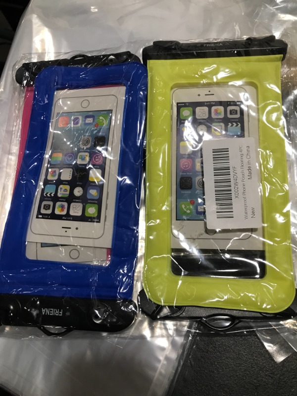 Photo 1 of ProCase Universal Cellphone Waterproof Pouch Dry Bag Underwater Case for iPhone 14 13 12 Pro Max 11 Pro Max 13 Mini Xs Max XR X 8 7, Galaxy S20 10 Ultra Note10 up to 7" -4 Pack,Black
