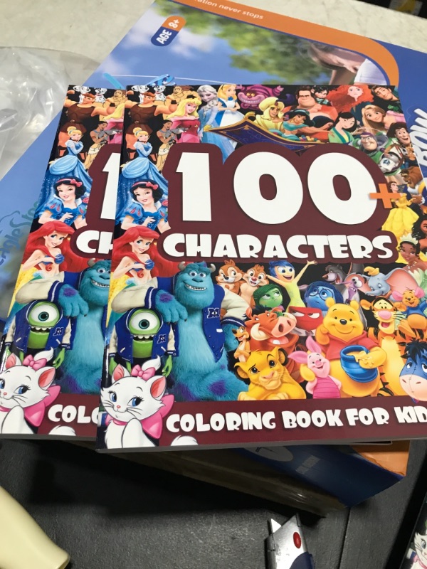 Photo 1 of 100 chaacters coloring book for kids
qty 2 