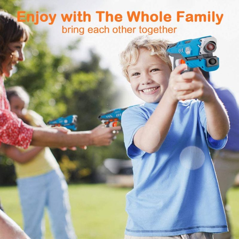 Photo 1 of LUKAT Laser Tag Gun Set Toys for 6 7 8 9 10+ Years Old Boys and Girls, Infrared Laser Guns with Vests of 2, Battle Gun Toy Gift for Kids Perfect for Indoor & Outdoor Family Group Activity
