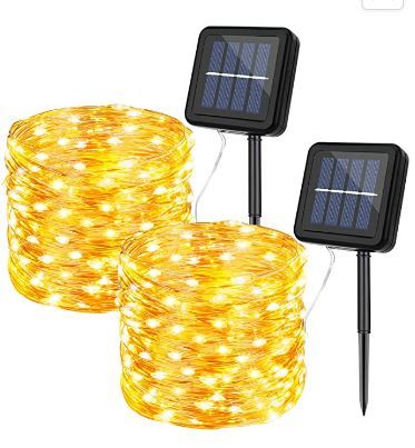 Photo 1 of KPafory Solar String Lights Outdoor,2 Pack Waterproof Solar Fairy Lights 36FT