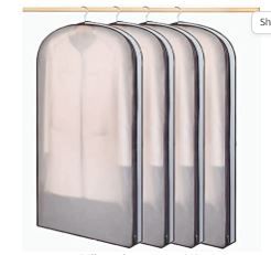 Photo 1 of Hczswsy 43" Garment Cover Hanging Garment Bags for Closet Storage Suit Bag 4" 