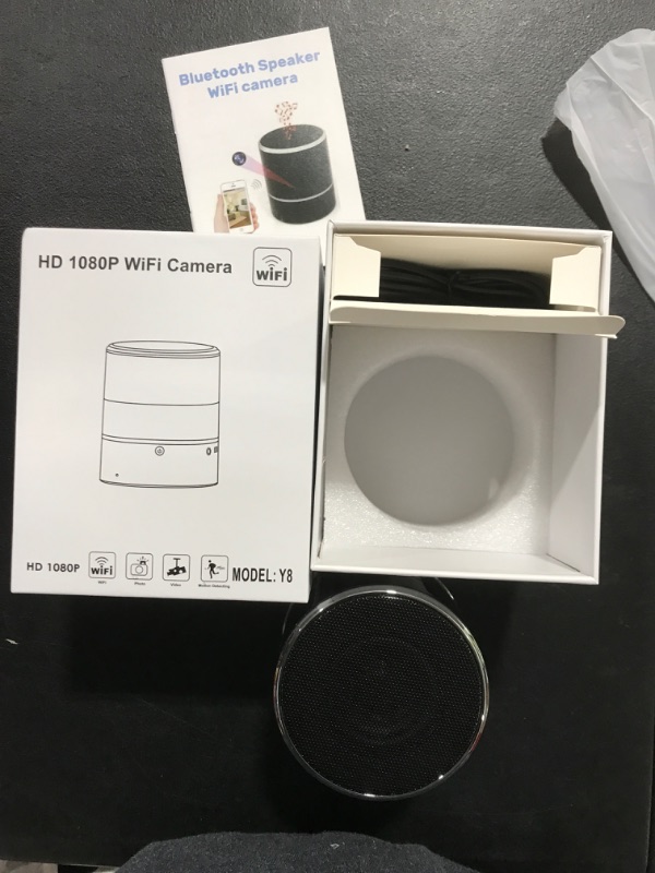 Photo 1 of Hidden Camera Speaker, Hidden Spy Camera, 1080P HD WiFi Spycam Bluetooth Speakers Camera 180° Rotate Wireless Camera Video Recorder Motion Detection Real-Time View Nanny Cam?Support 5G&2.4G WiFi?
